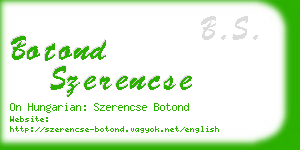 botond szerencse business card